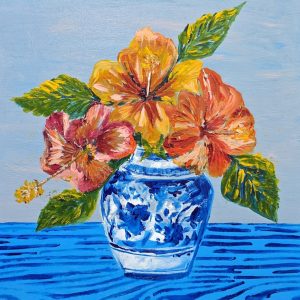 "Alma Tropical" Acrílico sobre madera  10x10